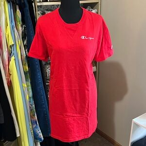 Champion Women's Bright Red Short Sleeve Tee
